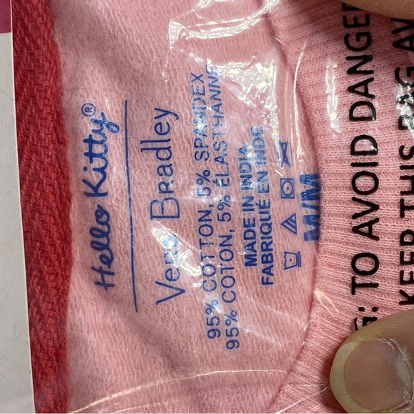 Vera Bradley Hello Kitty Colab Pink Sweatshirt long sleeve Tee - Picture 6 of 13